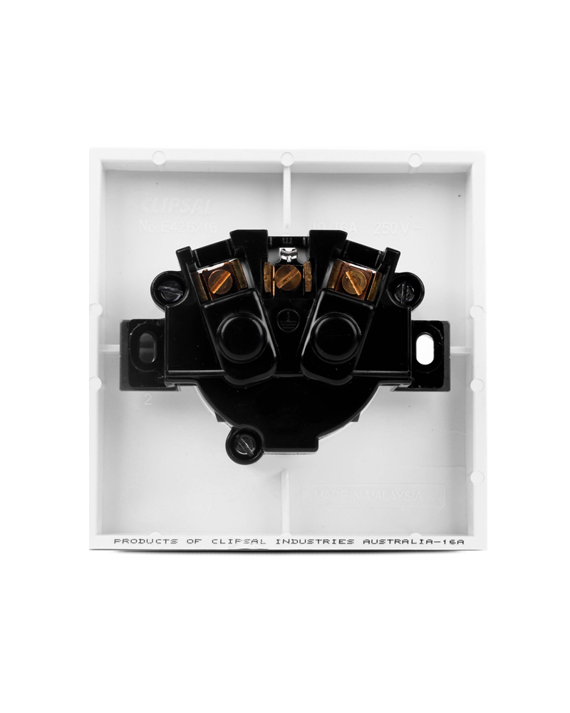 E-series 2pin schuko back side