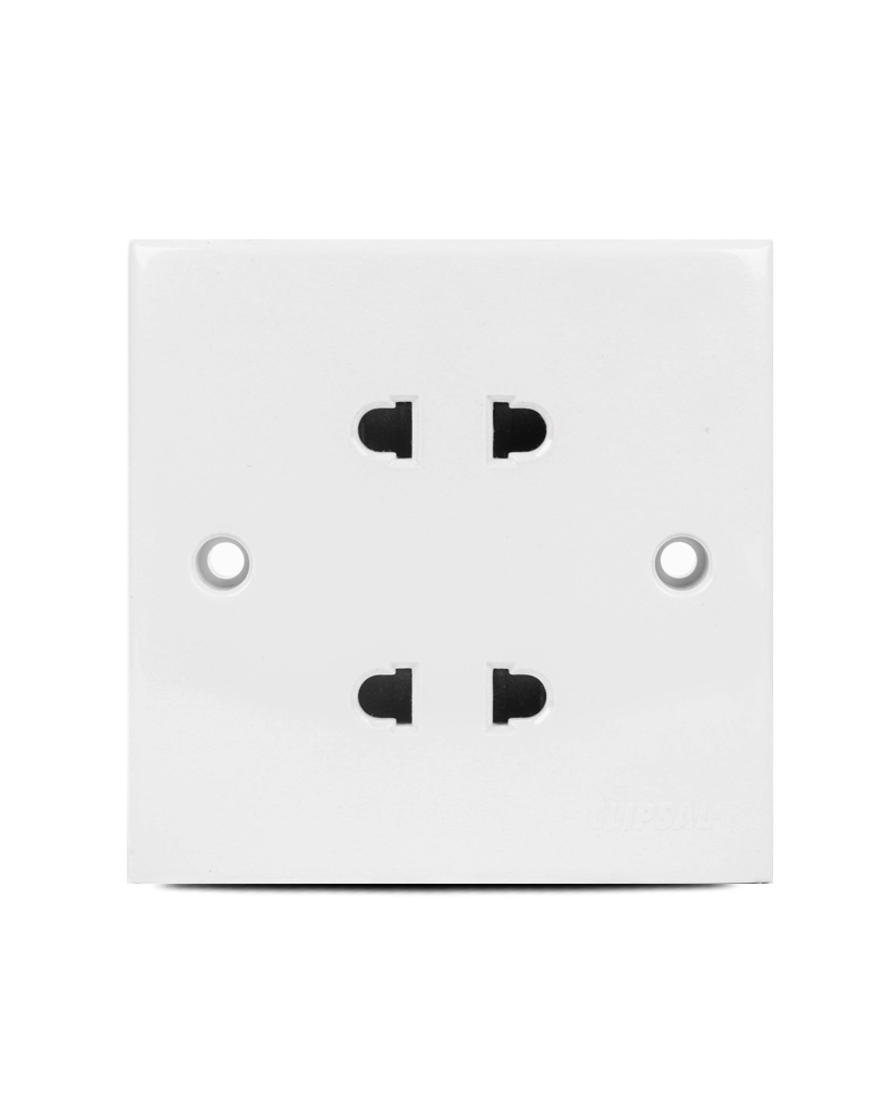 E- series2 pin twin socket switch socket