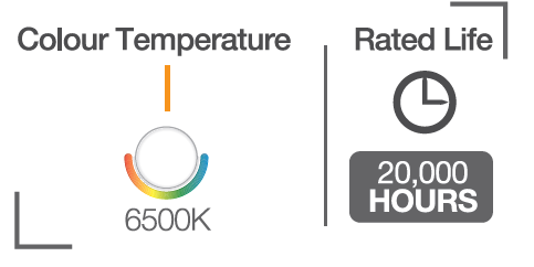 LED BACKUP 8023 RECESSED COLOR TEMP