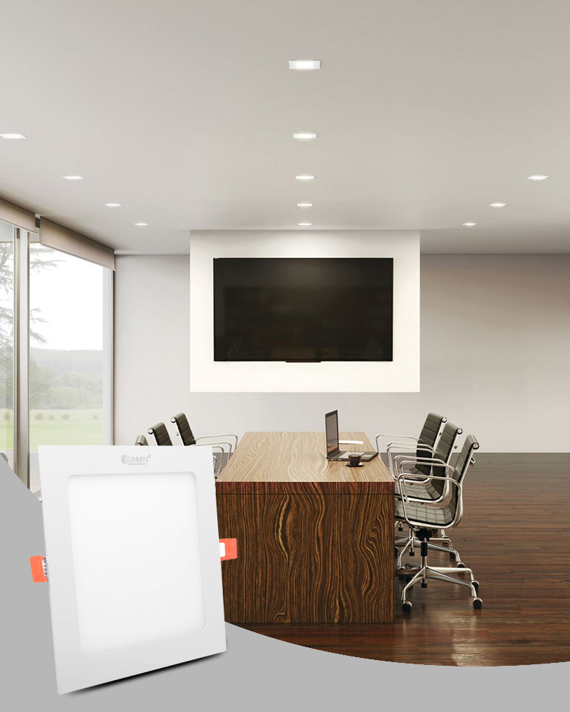 Square Slim Professional Luminous Downlight front