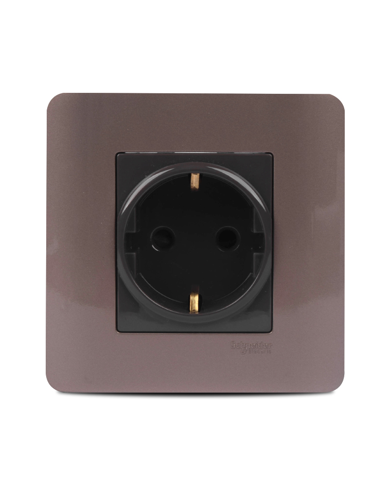 Zencelo 2 Pin Schuko Socket front