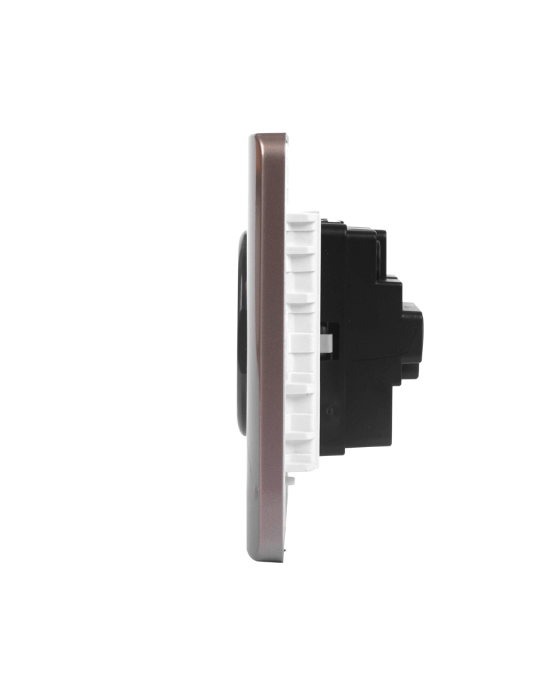 Zencelo 2 Pin Schuko Socket silver bronze back image